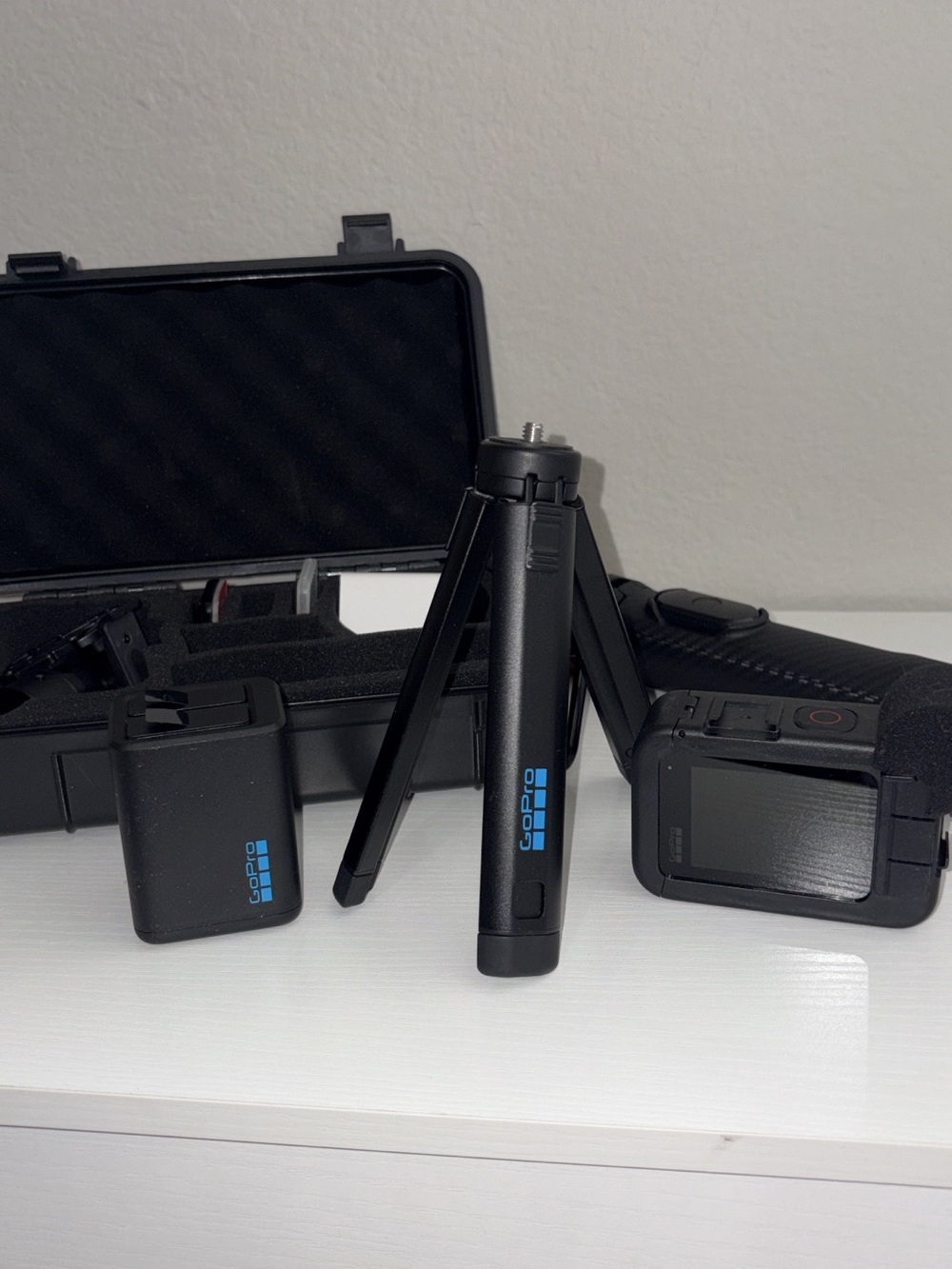 GoPro Black Mini Tripod with Blue Logo Accents